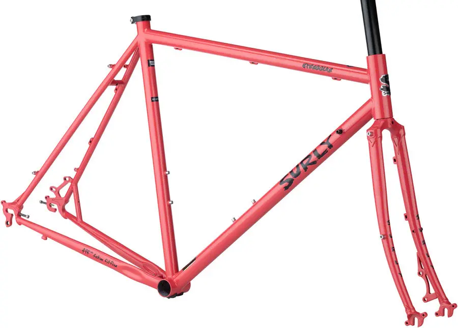 Surly Straggler 650B Frameset - Salmon Candy Red 1