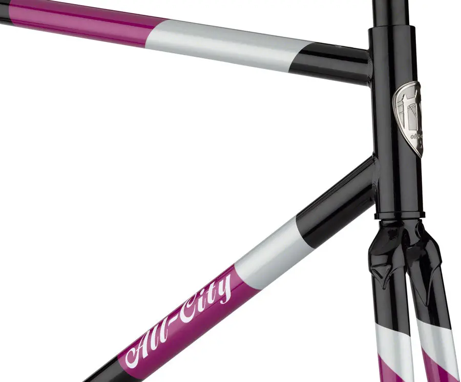 All-City Big Block Frame - Midnight/Frost/Violet 3