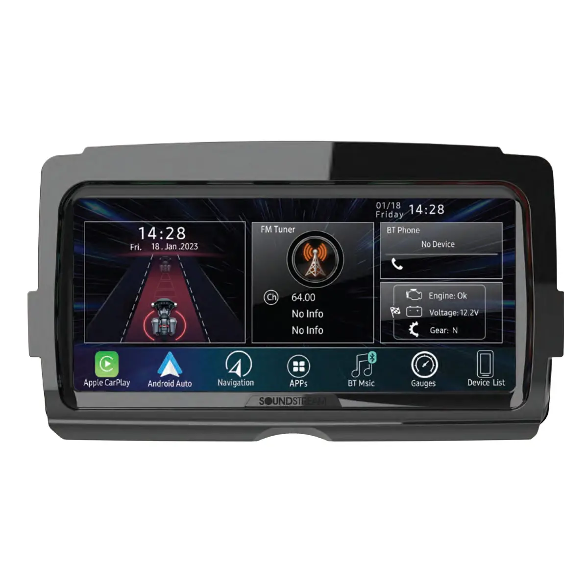 Soundstream V2 Headunit Plug-N-Play Upgrade For 2014+ Harley Davidson Touring - In Stock! 1