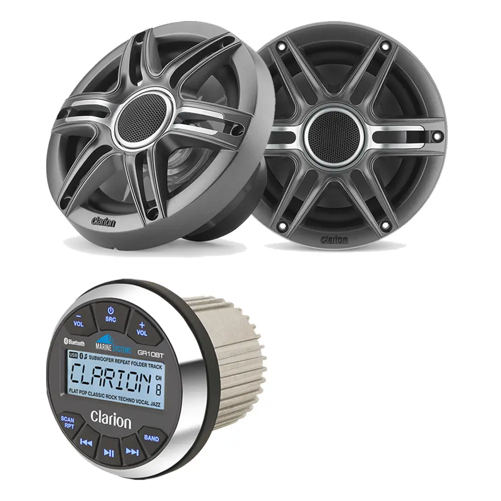 Clarion Gr10bt + Cmsp-651-Swg Marine Bundle 1