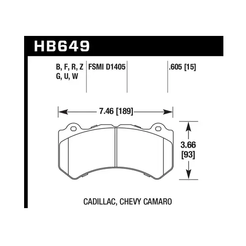 Hawk Brake Pads For C8 Corvette Z06 (Front) 1