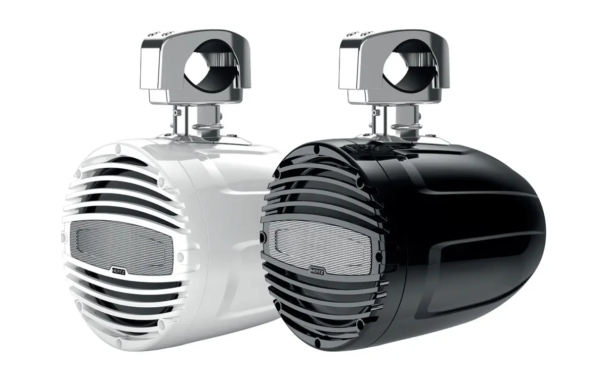 Hertz Htx8m-Cl-W Marine Tower Coaxial Speakers (1 White Speaker Only) 1