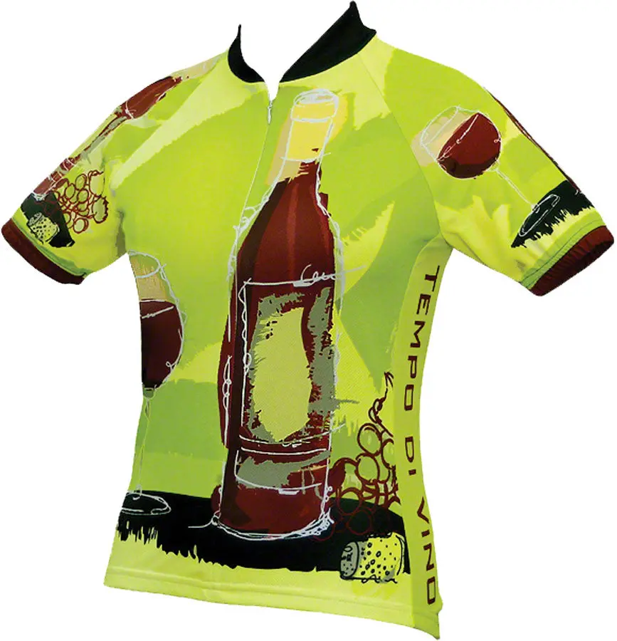 World Jerseys Tempo Di Vino Wine-Themed Cycling Jersey