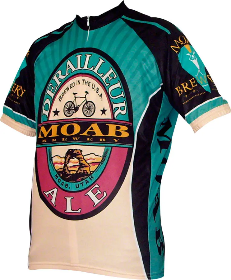World Jerseys Moab Brewery Derailleur Ale Cycling Top