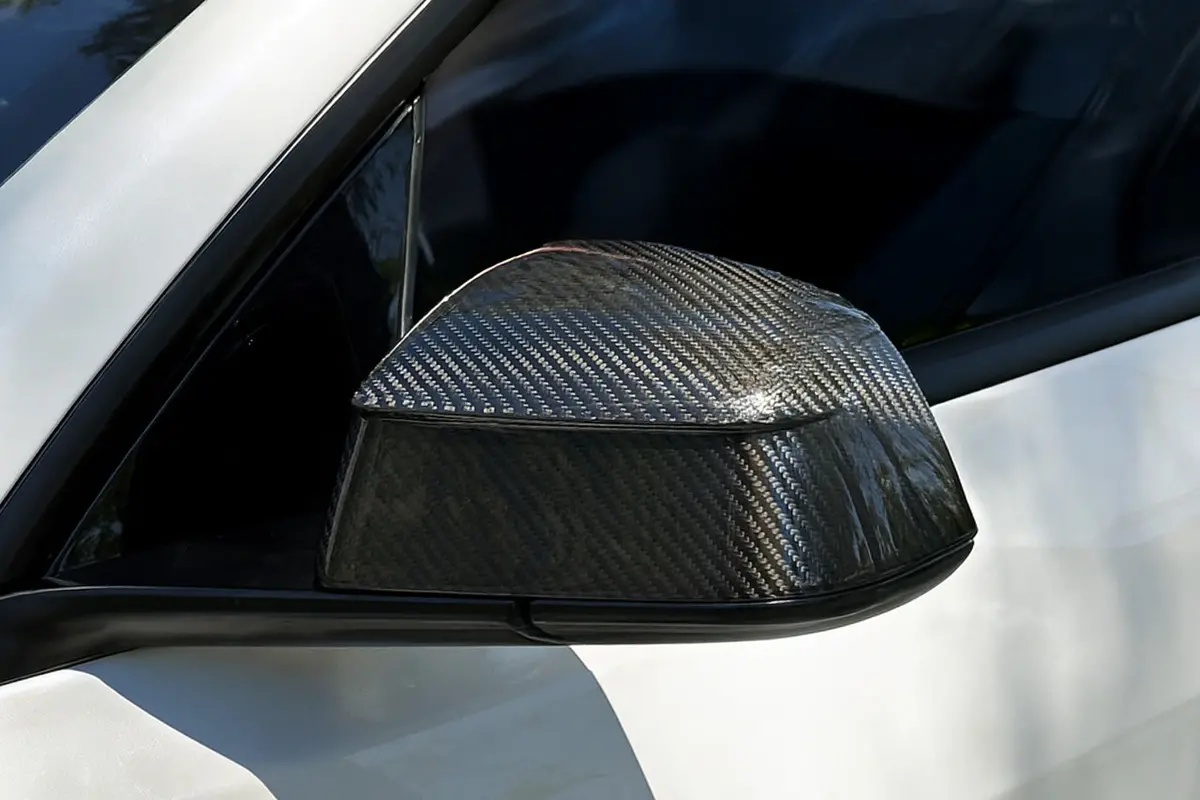 Tesla Model Y Juniper Precision Carbon Fiber Side Mirror Caps (Set Of 2 Covers) 1