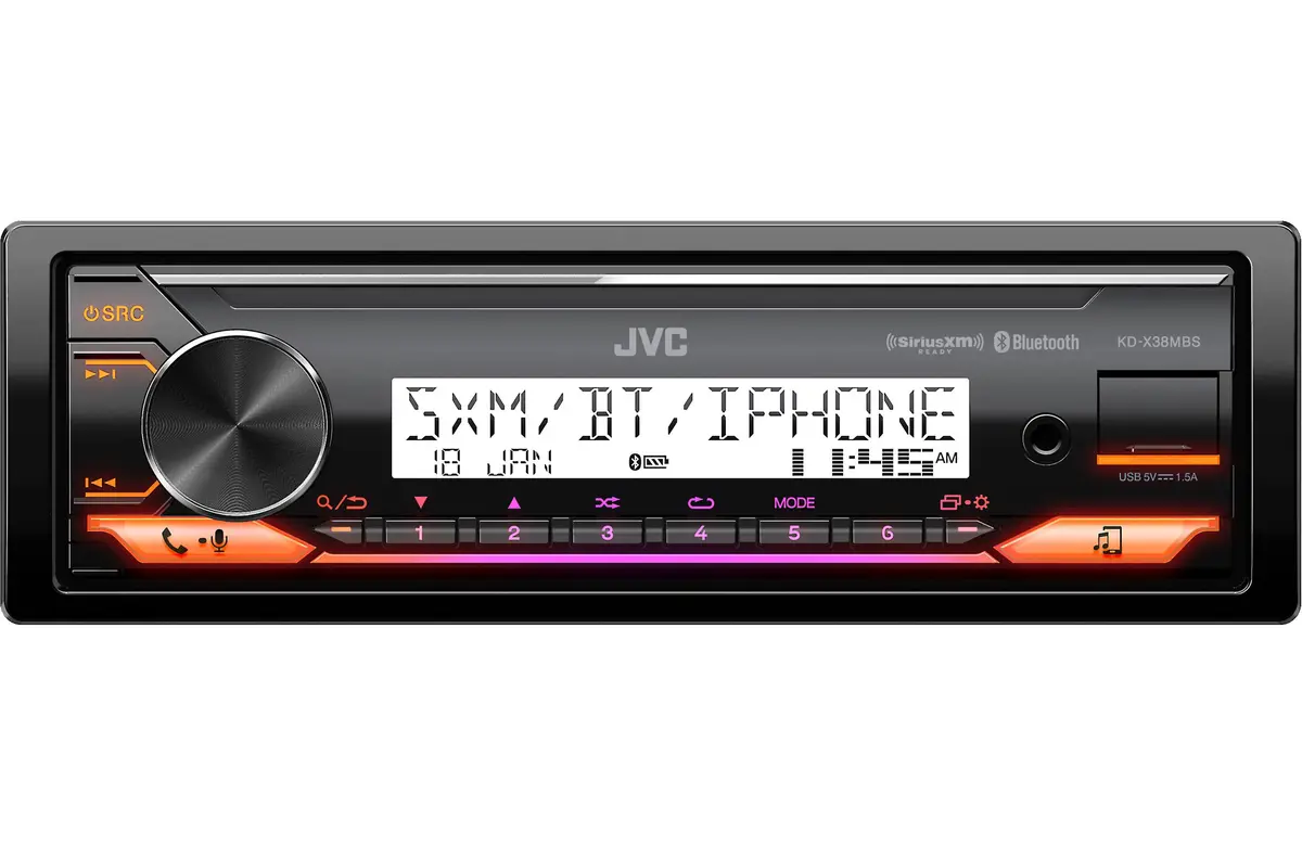 Jvc Kd-X38mbs 1-Din Marine Digital Media Receiver 1