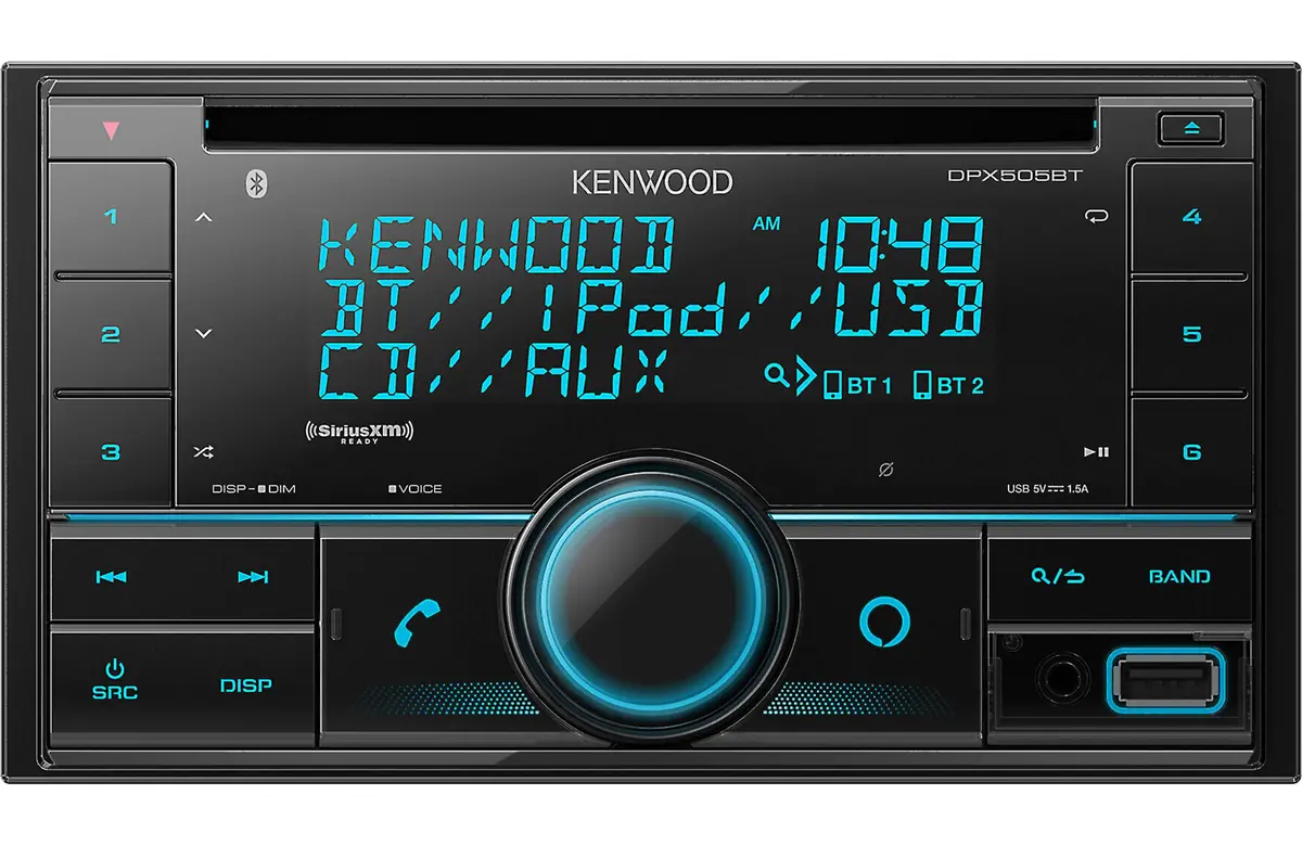 Kenwood Dpx505bt 2-Din Cd Receiver With Bluetooth 1
