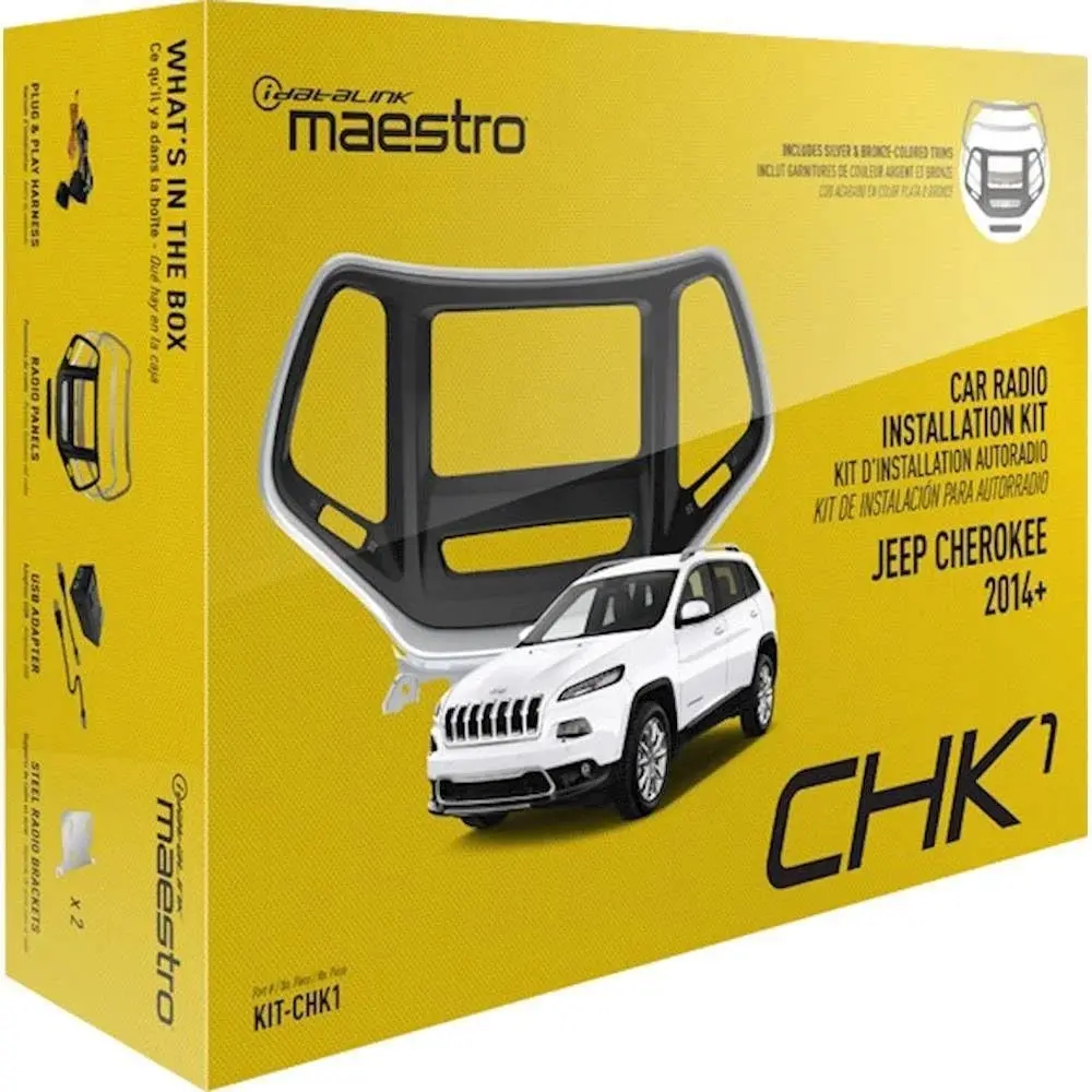 Idat-Alink Kit-Chk1 Dash Kit, Usb Box & T-Harness For 2014+ Jeep Cherokee 1