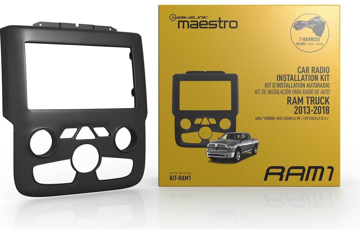 Idatalink Kit-Ram1 Dash And Wiring Kit For Select 2013-22 Ram Trucks With Factory 8.4" Screen 1