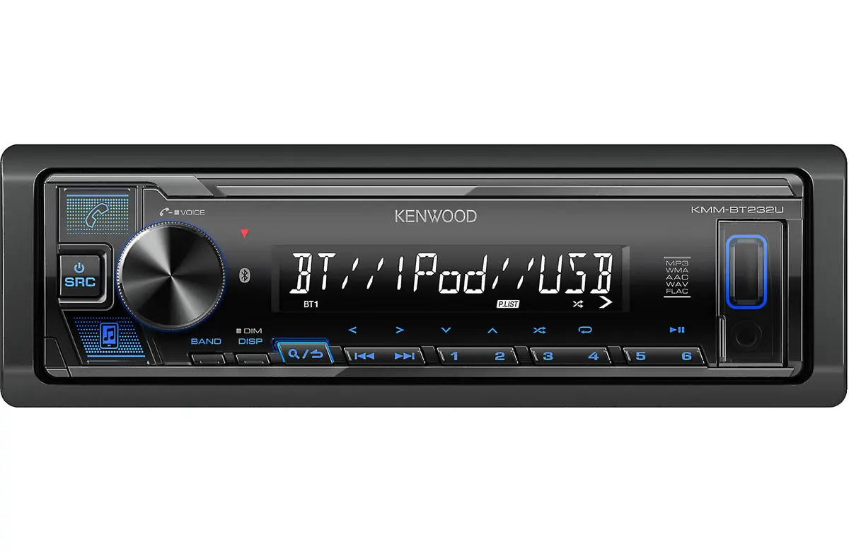 Kenwood Kmm-Bt232u 1-Din Digital Media Receiver 1
