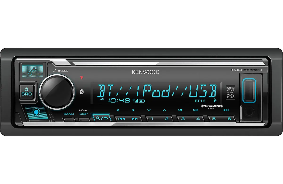 Kenwood Kmm-Bt332u 1-Din Multimedia Car Stereo Receiver 1