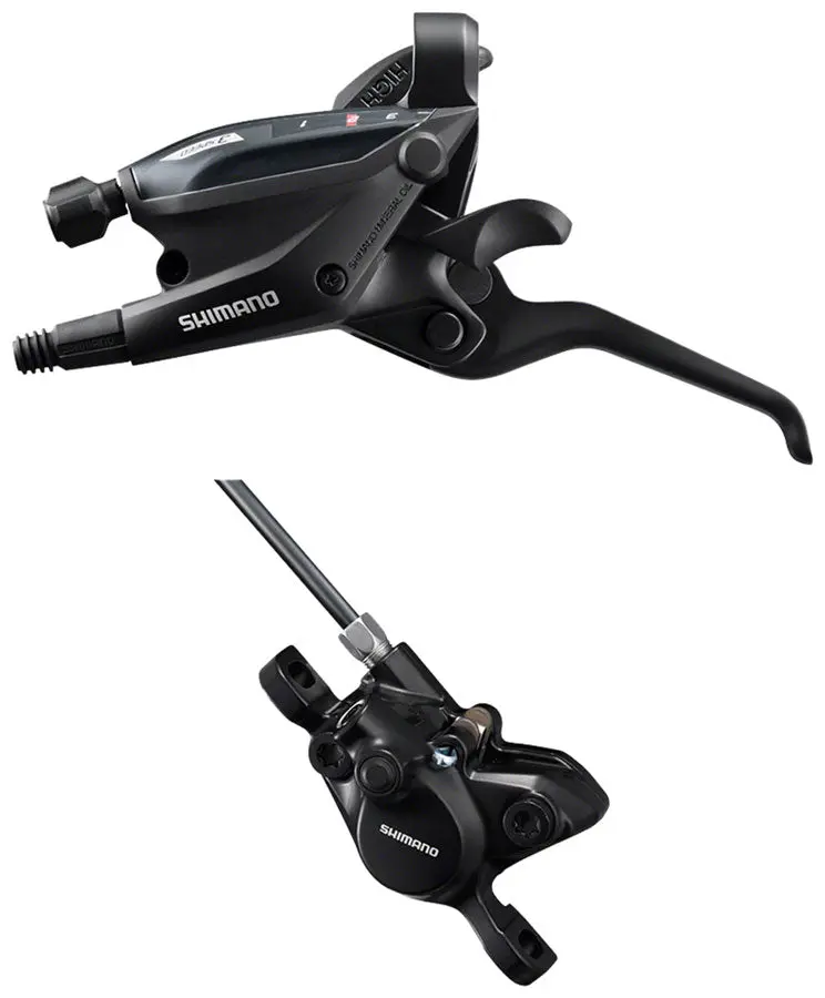 Shimano Altus Disc Brake Caliper And Shift/Brake Lever 1
