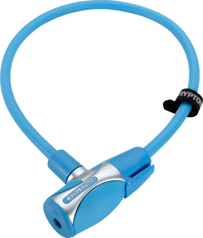Kryptonite Kryptoflex 1265 Cable Lock With Key: 2.12'X12mm Medium Blue 1