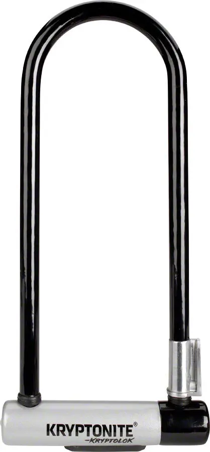Kryptonite Kryptolok U-Lock - 4 X 11.5", Keyed, Black, Includes Bracket 1