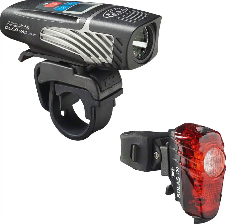 Niterider Lumina Oled 950 Boost Headlight And Solas 100 Taillight Combo 1