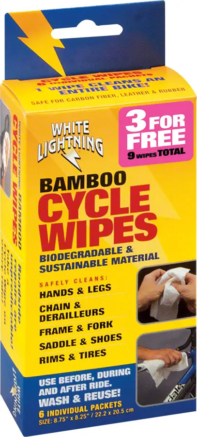 White Lightning Bamboo Cycle Wipes 2