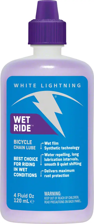 White Lightning Wet Ride Bike Chain Lube 1