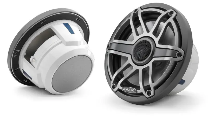 Jl Audio M6-770X-S-Gmti 7.7" Marine Coaxial Speakers, Gunmetal Trim And Titanium Sport Grille 1