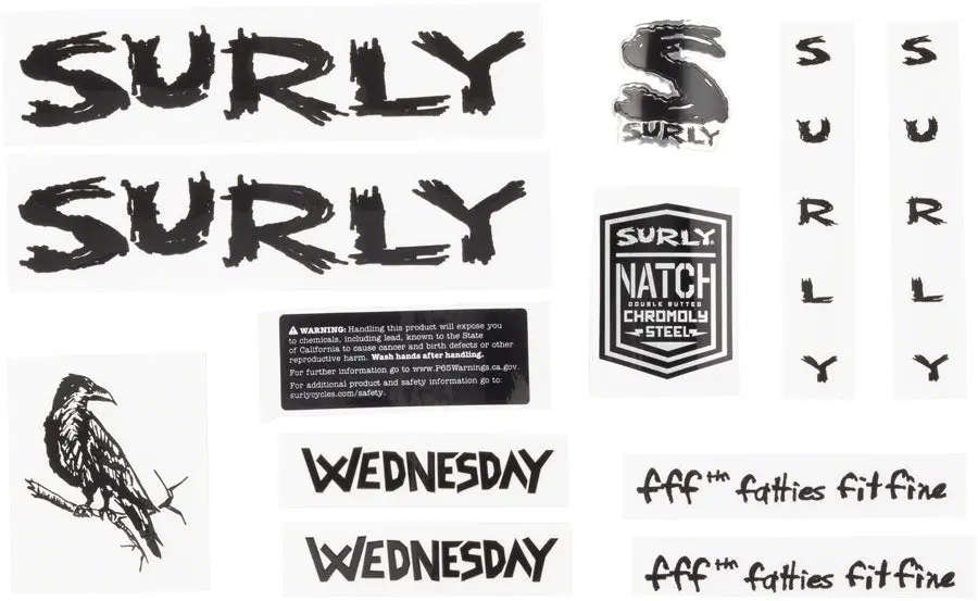 Surly Wednesday Decal Set 1