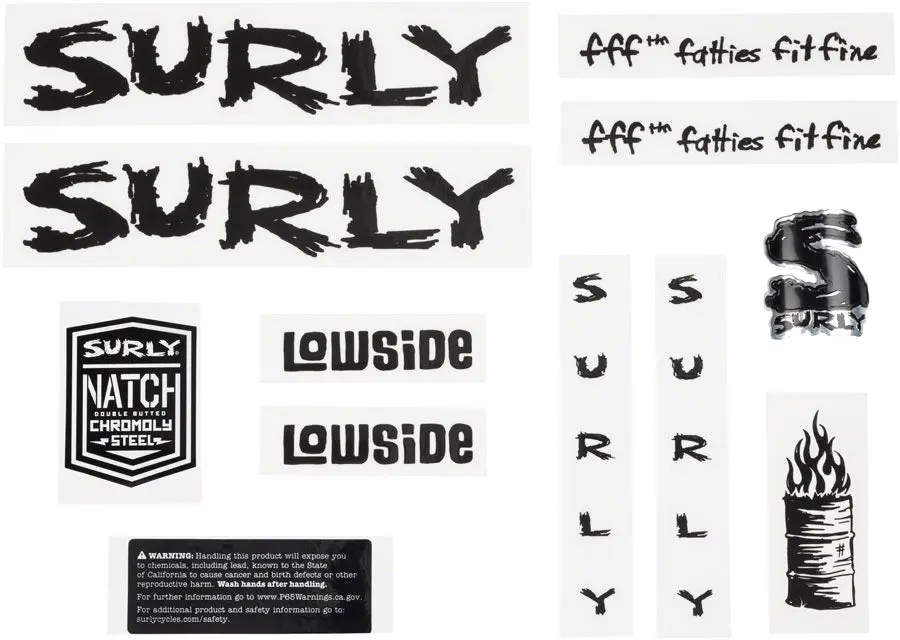 Surly Lowside Decal Set 1