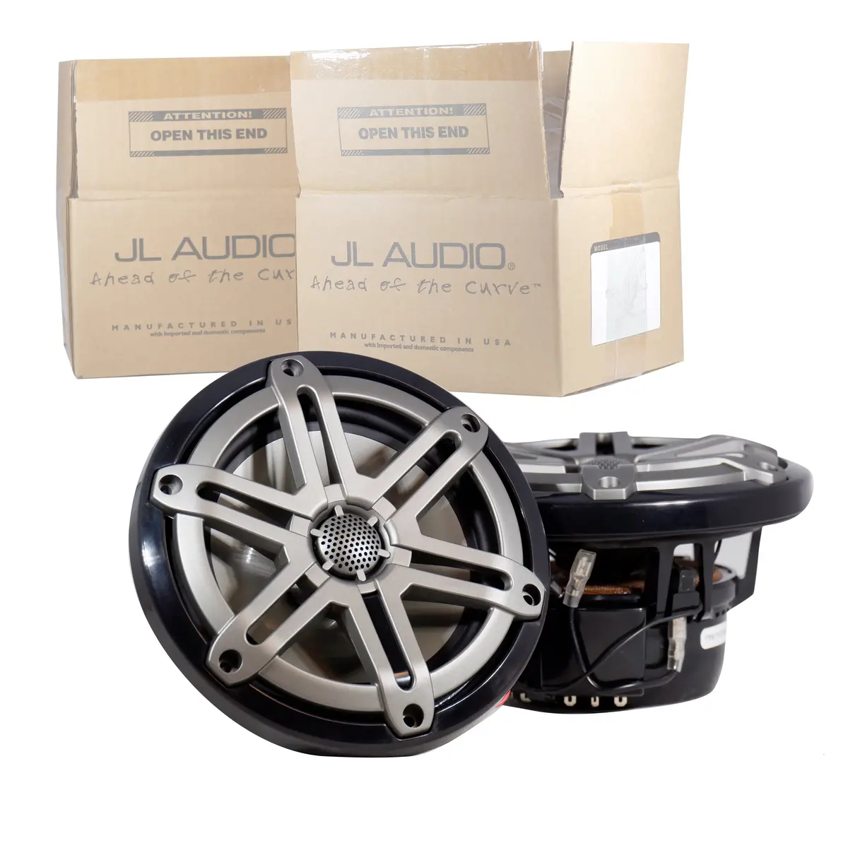 Jl Audio M650-Ccx-Sg-Tb/Mcs-65Ccx5-4-Tb-Blb 6.5" 2-Way Marine Speakers (Black W/ Titanium "Sport" Grilles) 1