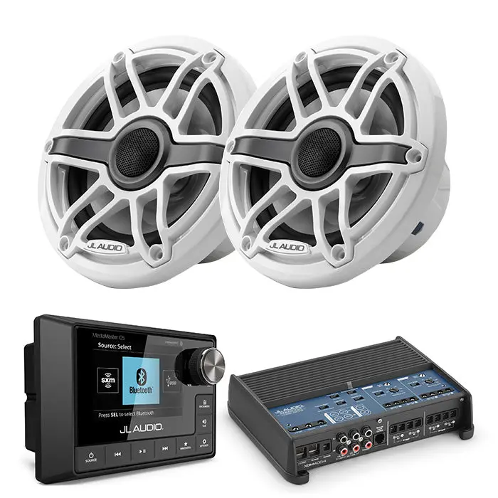 Jl Audio Mm105 + Xdm400/4 + M6-650X-S-Gwgw Marine Bundle 1