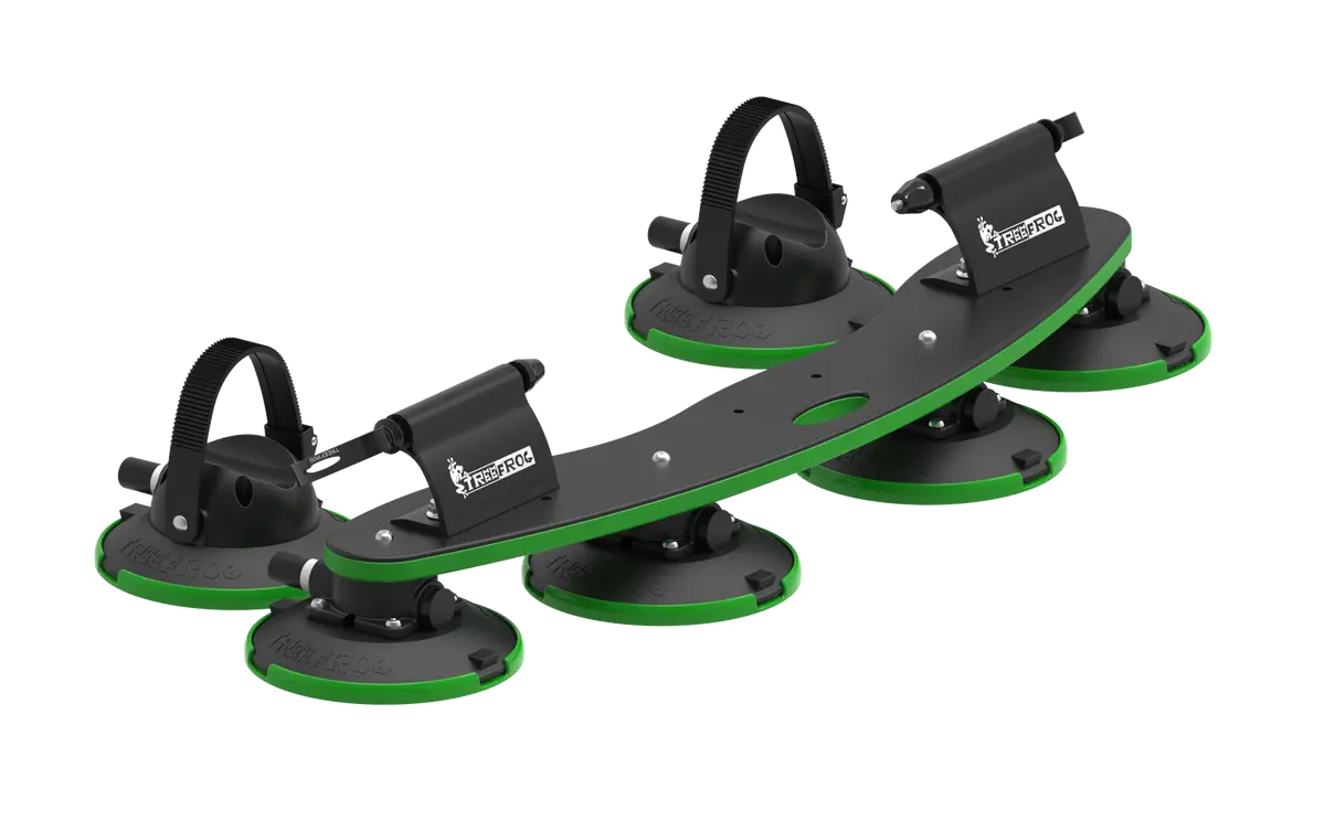 Tesla Vacuum Cup Quick Mount Roof Road & Mountain Bike Treefrog Pro 2 Double Carrier Rack - Two Bicycles 1
