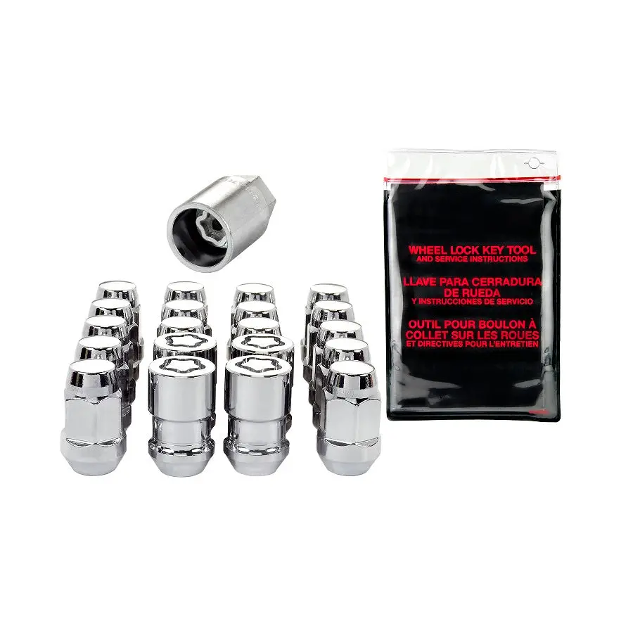 Mcgard Bulge Style Chrome Lug Nut Kit With Locks 12X1.5 1