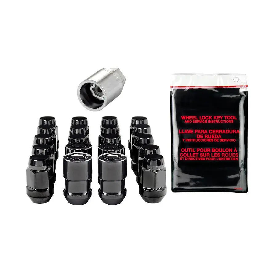 Mcgard Bulge Style Black Lug Nut Kit With Locks 12X1.5 1