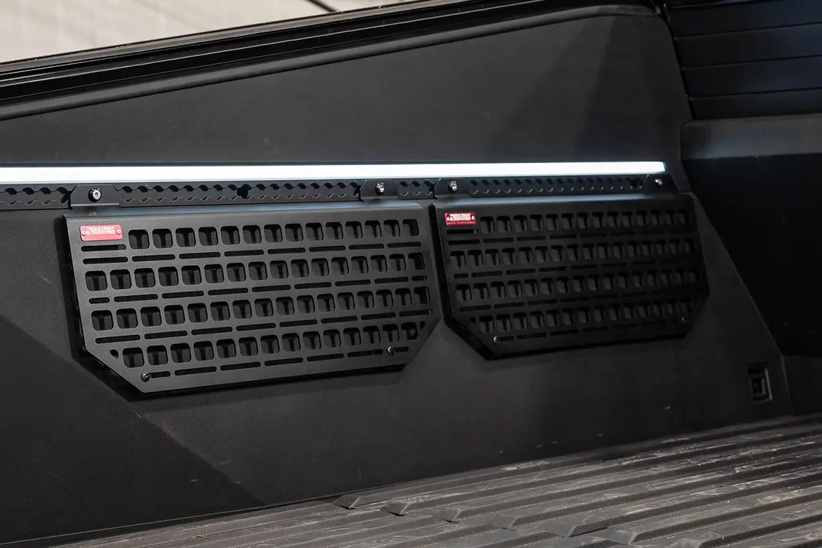 Tesla Cybertruck Bed Inner Side Molle Rack System 1