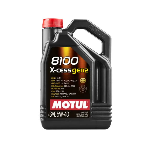 Motul 8100 X-Cess Gen 2 5W-40 Motor Oil 1