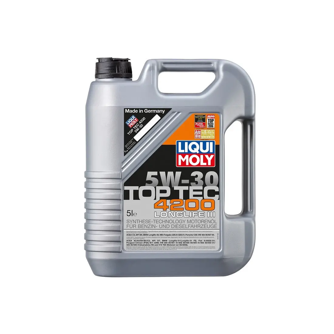 Liqui Moly Top Tec 4200 5W-30 Fully Synthetic Motor Oil 1