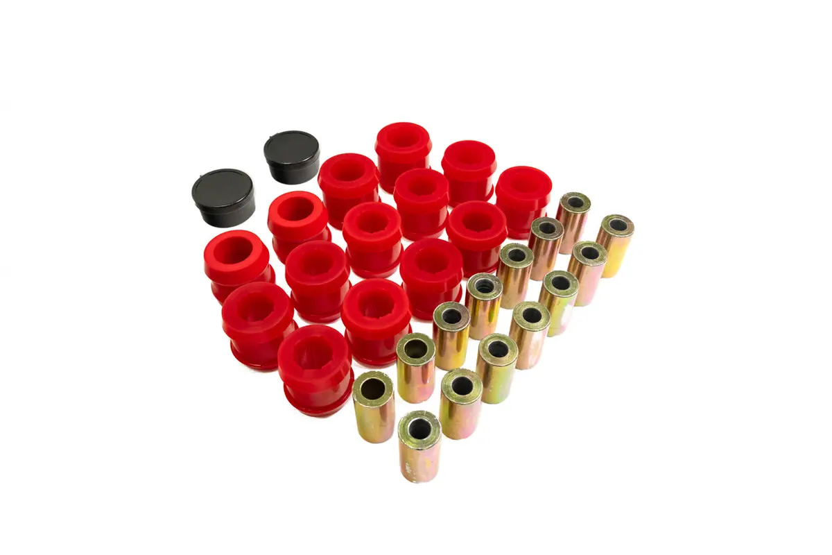 Tesla Model 3 / Y High Performance Polyurethane Rear Control Arm (Knuckle, Aft, Fore & Toe Links) Bushing Set 1