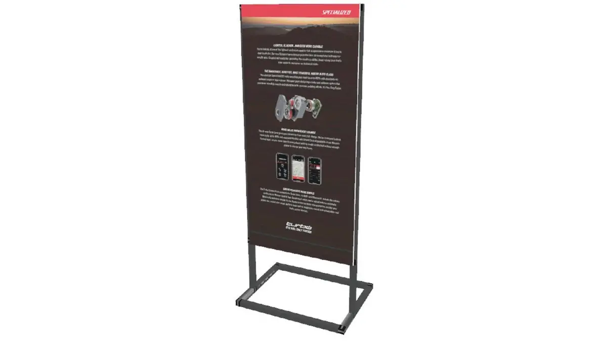 Specialized 2X5 Banner Stand Retail Display 1