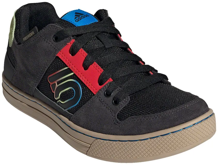 Five Ten Five Ten Freerider Flat Shoe - Men's, Core Black/Carbon/Pulse Lime 1