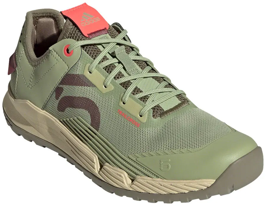Five Ten Five Ten Trailcross Lt Flat Shoe - Women's, Magic Lime/Quiet Crimson/Orbit Green 1