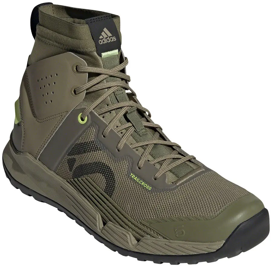 Five Ten Five Ten Trailcross Mid Pro Flat Shoe - Men's, Orbit Green/Core Black/Pulse Lime 1