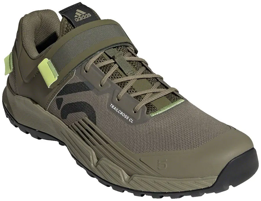 Five Ten Five Ten Trailcross Clip-In Shoe - Men's, Orbit Green/Carbon/Pulse Lime 1