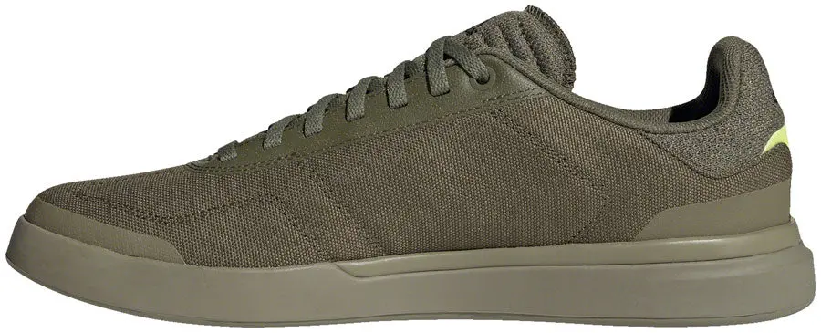 Five Ten Five Ten Sleuth Dlx Canvas Flat Shoe - Men's, Focus Olive/Core Black/Pulse Lime 2
