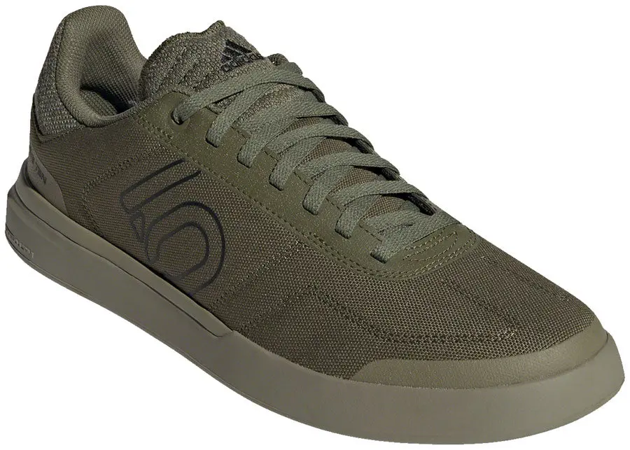 Five Ten Five Ten Sleuth Dlx Canvas Flat Shoe - Men's, Focus Olive/Core Black/Pulse Lime 1