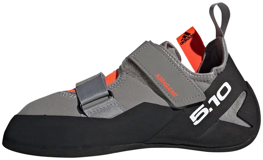 Five Ten Kirigami Climbing Shoe - Women's, Dove Grey/Core Black/Solar Red 9