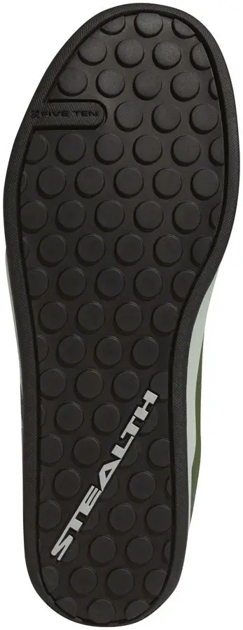 Five Ten Freerider Pro Flat Shoe - Men's, Strong Olive/Raw Khaki/Ash Silver 12