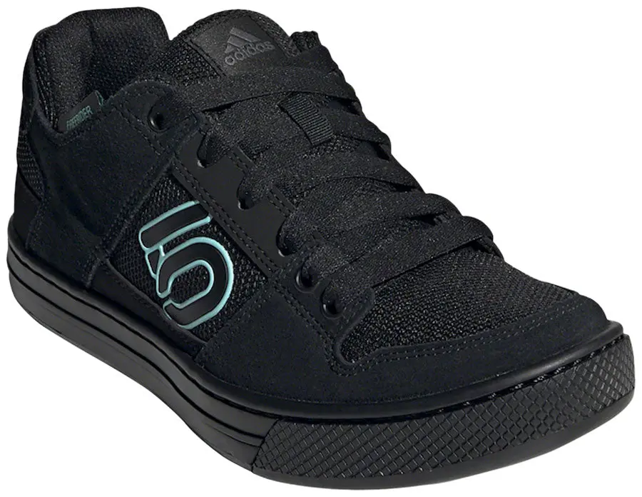 Five Ten Freerider Flat Shoe  -  Women's, Core Black / Acid Mint / Core Black 1