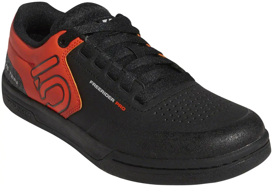 Five Ten Freerider Pro Flat Shoe - Men's, Black/Active Orange/Gray Two 1