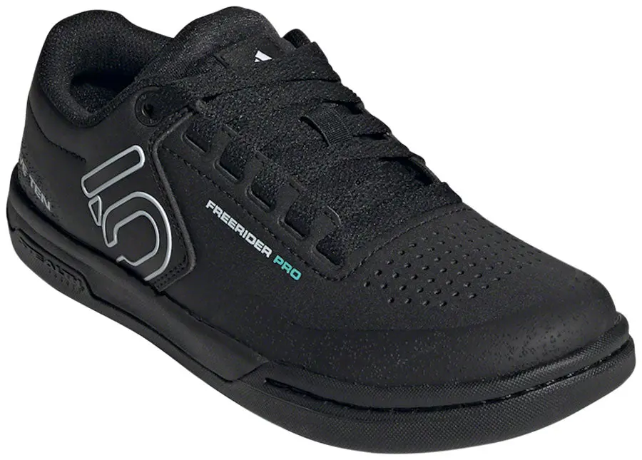Five Ten Freerider Pro Flat Shoe - Women's, Core Black / Crystal White / Acid Mint 1