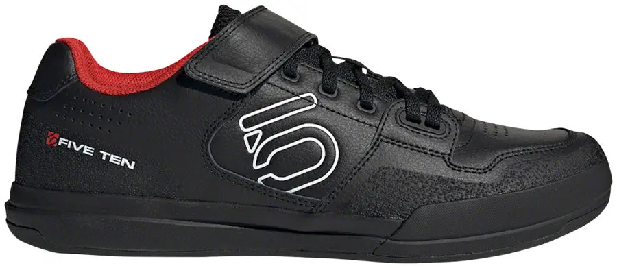 Five Ten Hellcat Clipless Shoe - Men's, Core Black / Core Black / Cloud White 3