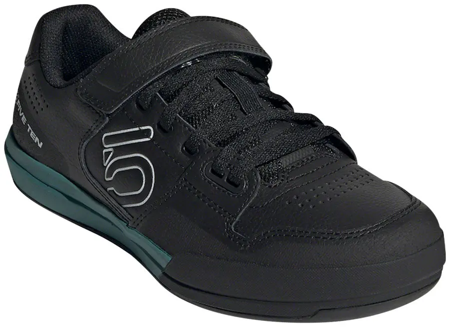 Five Ten Hellcat Clipless Shoe  -  Women's, Core Black / Crystal White / Hazy Emerald 1