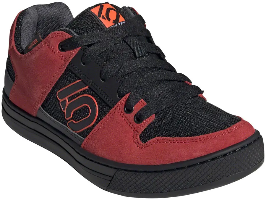 Five Ten Freerider Flat Shoe - Men's, Black/Solar Red/Gray Six 1