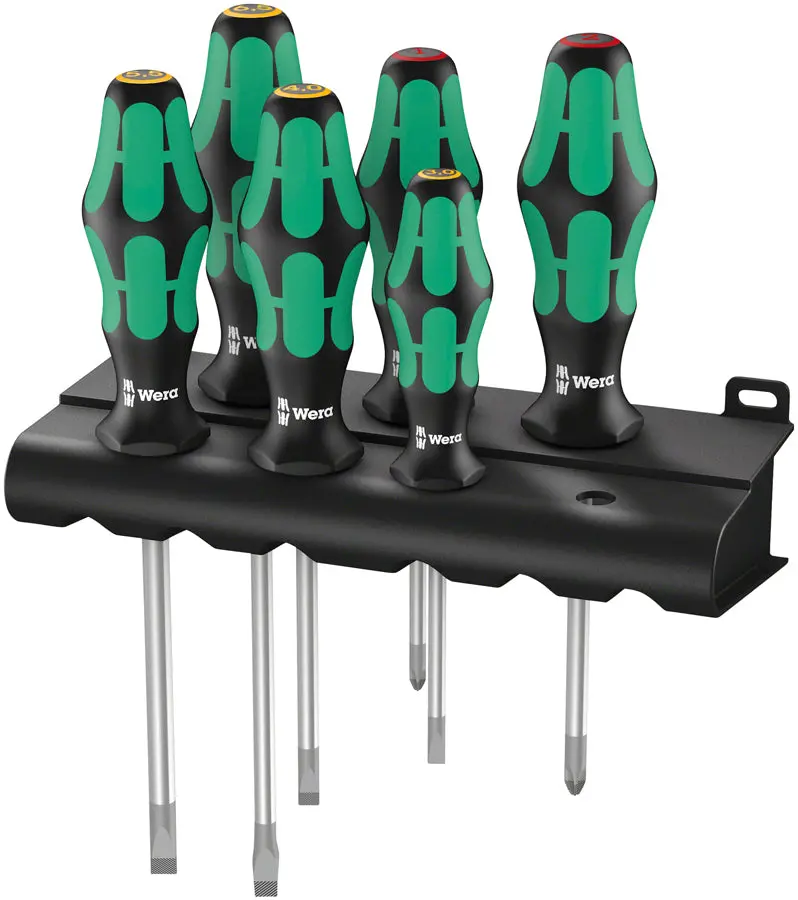 Wera 334/6 Rack Screwdriver Set 1