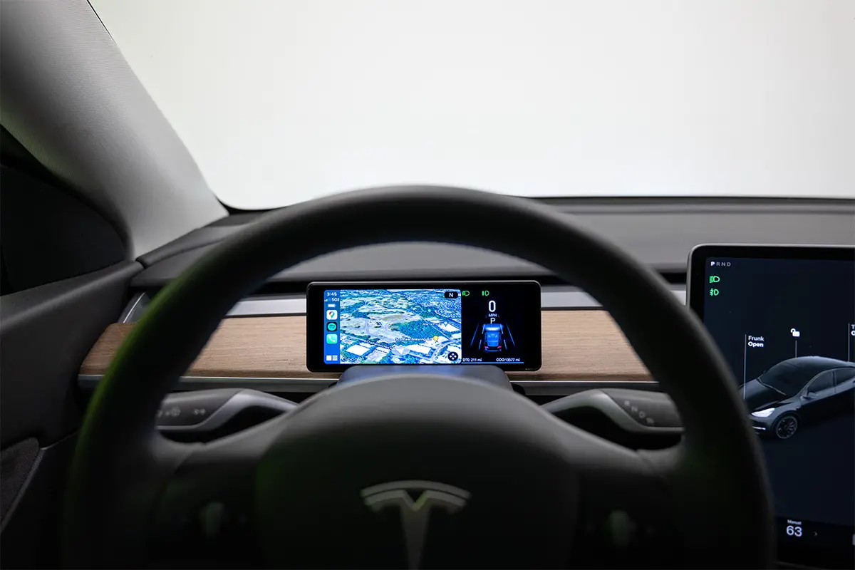 Tesla Model 3 & Y Msx-Cp7 Apple Carplay / Android Auto Driver View Dash & Touchscreen Lcd Display (Smart Instrument Cluster) 1
